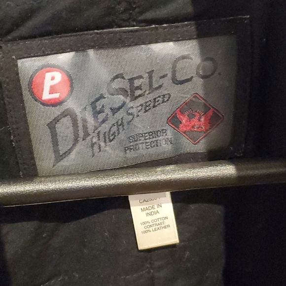 Diesel Military Jacket with Leather Accents - Picture 3 of 4